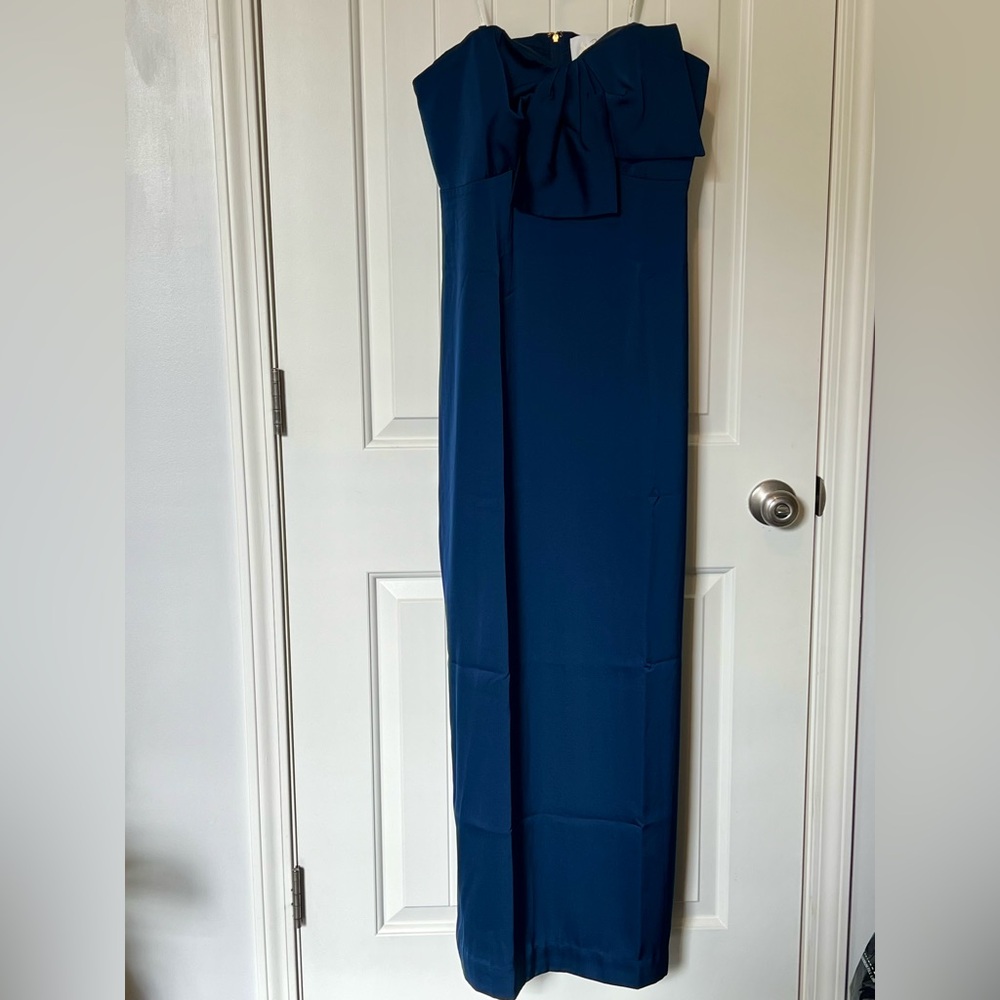 Lilly Pulitzer Formal Navy Blue Strapless Dress - 8 - Picture 2 of 8